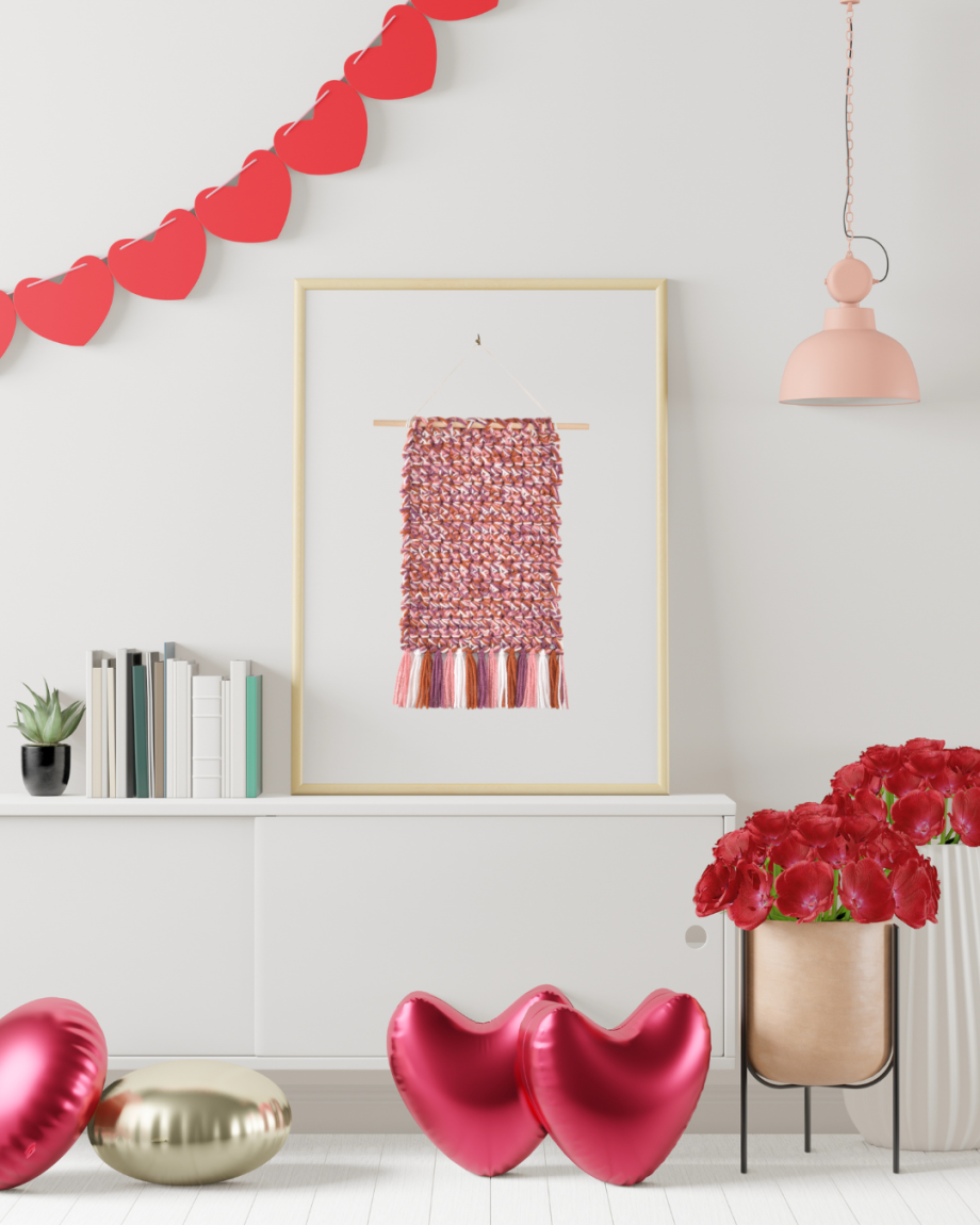 Cupid Shuffle Crochet Wall Art